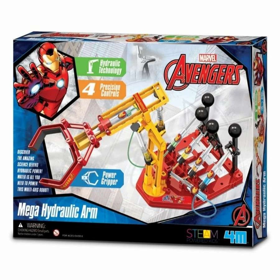 Health Intelligence For Kids Active Toys Kidzinc * | Promo 4M Toys Marvel Avengers Iron Man Mega Robotic Arm