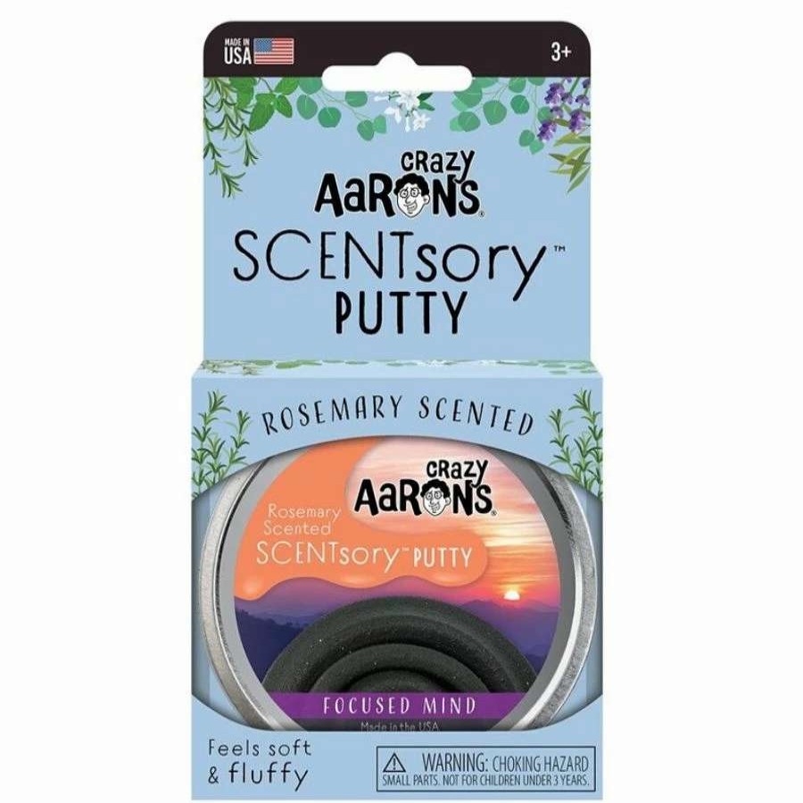 Health Intelligence For Kids Active Toys Kidzinc * | Wholesale Crazy Aarons Thinking Putty Crazy Aaron'S Thinking Putty Scentsory Mindfulness Focused Mind Rosemary Scented 2.75 Tin