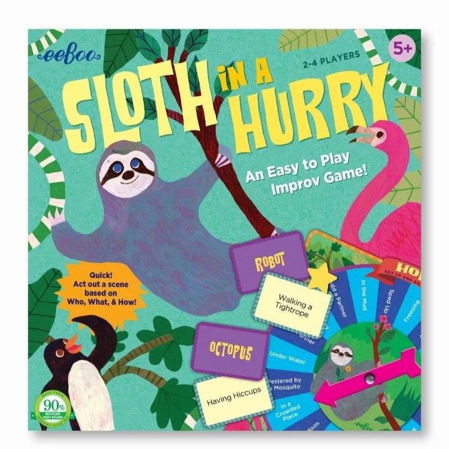 Health Intelligence For Kids Active Toys Kidzinc * | Flash Sale Eeboo Sloth In A Hurry Board Game