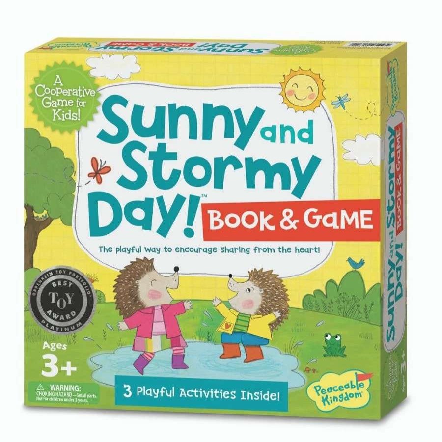 Social Emotional Learning Toys * | New Peaceable Kingdom Sunny Stormy Day! Book And Game