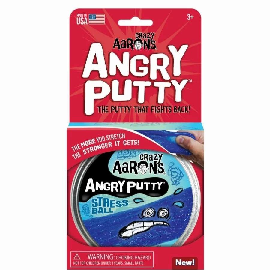 Health Intelligence For Kids Active Toys Kidzinc * | New Crazy Aarons Thinking Putty Crazy Aaron'S Thinking Putty Angry Putty: Stress Ball