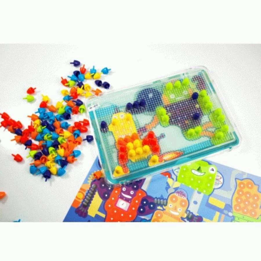 Health Intelligence For Kids Active Toys Kidzinc * | Best Sale Miniland Peg Board Mosaics 15 Mm