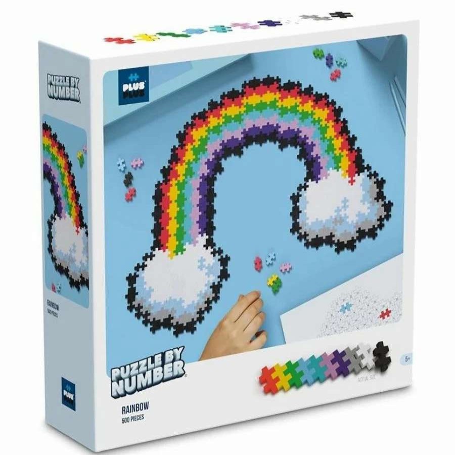 Health Intelligence For Kids Active Toys Kidzinc * | Deals Plus-Plus Blocks Puzzle By Number Rainbow 500 Pieces