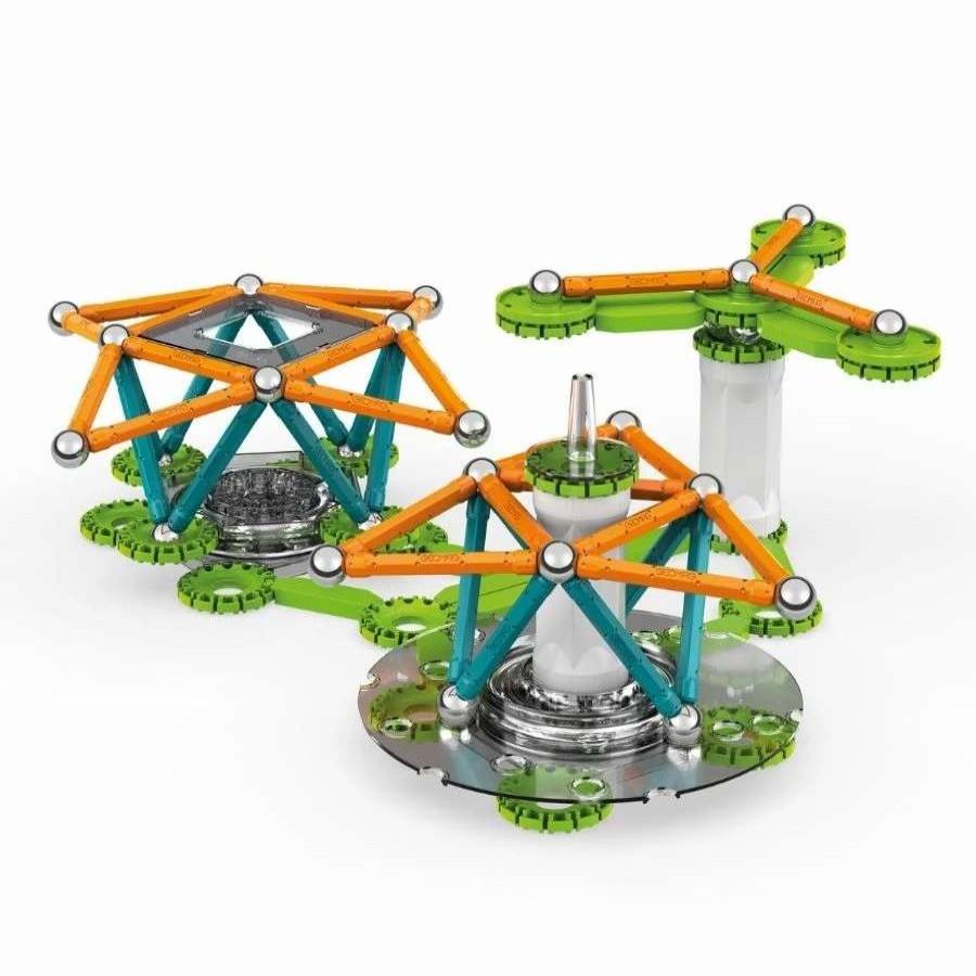 Health Intelligence For Kids Active Toys Kidzinc * | Promo Geomag Mechanic Magnetic Motion Recycle: Magnetic Gears Recycled 160 Pieces