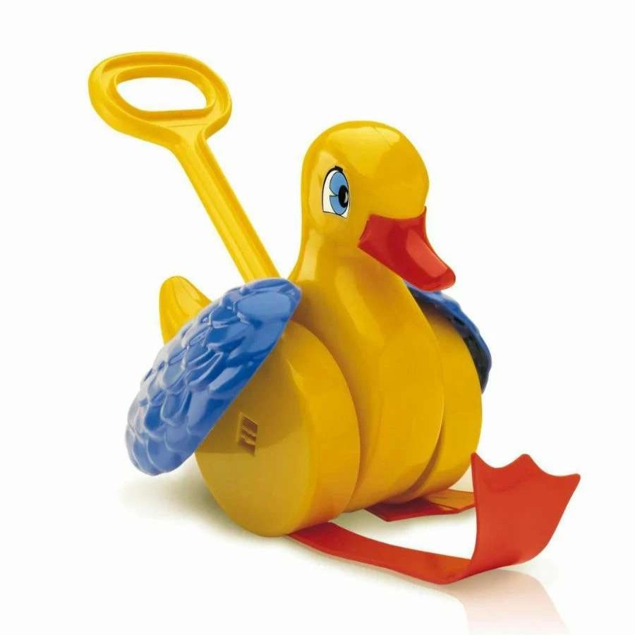 Health Intelligence For Kids Active Toys Kidzinc * | Flash Sale Quercetti Quack And Flap Duck Push Toy For Toddlers