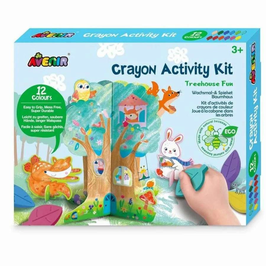 Health Intelligence For Kids Active Toys Kidzinc * | Best Reviews Of Avenir Crayon Activity Kit Treehouse Fun