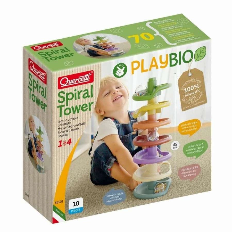 Health Intelligence For Kids Active Toys Kidzinc * | Promo Quercetti Spiral Tower Play Bioplastic