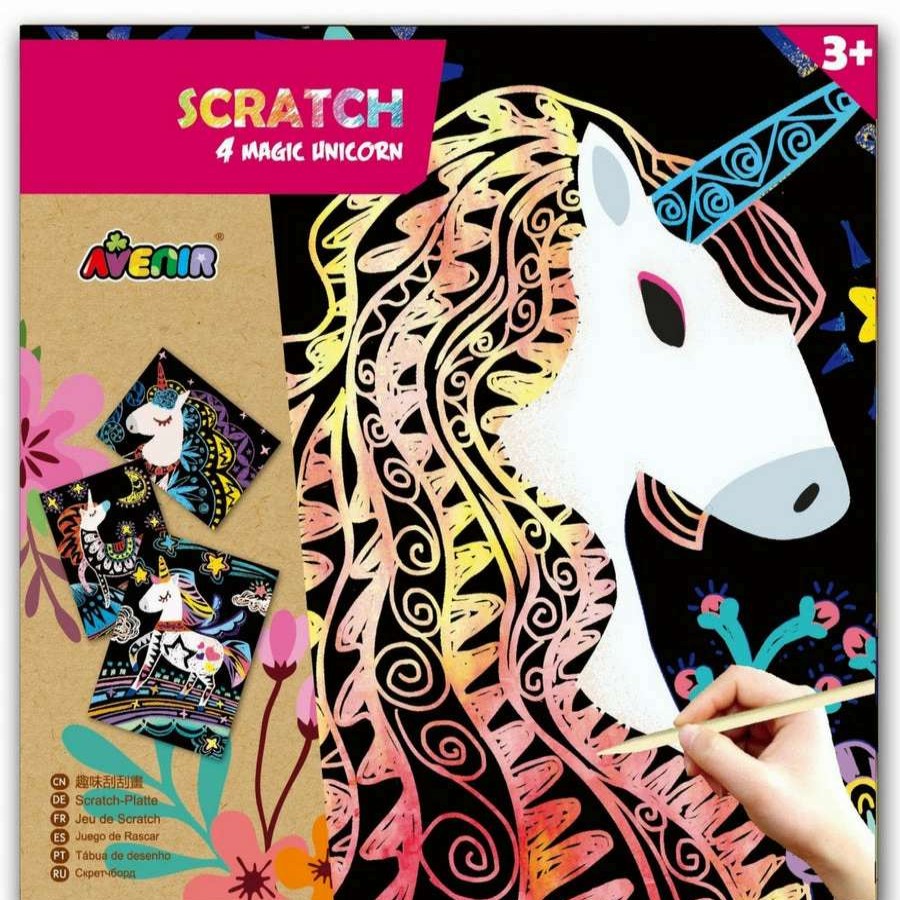 Health Intelligence For Kids Active Toys Kidzinc * | Best Deal Avenir Scratch Magic: Unicorn