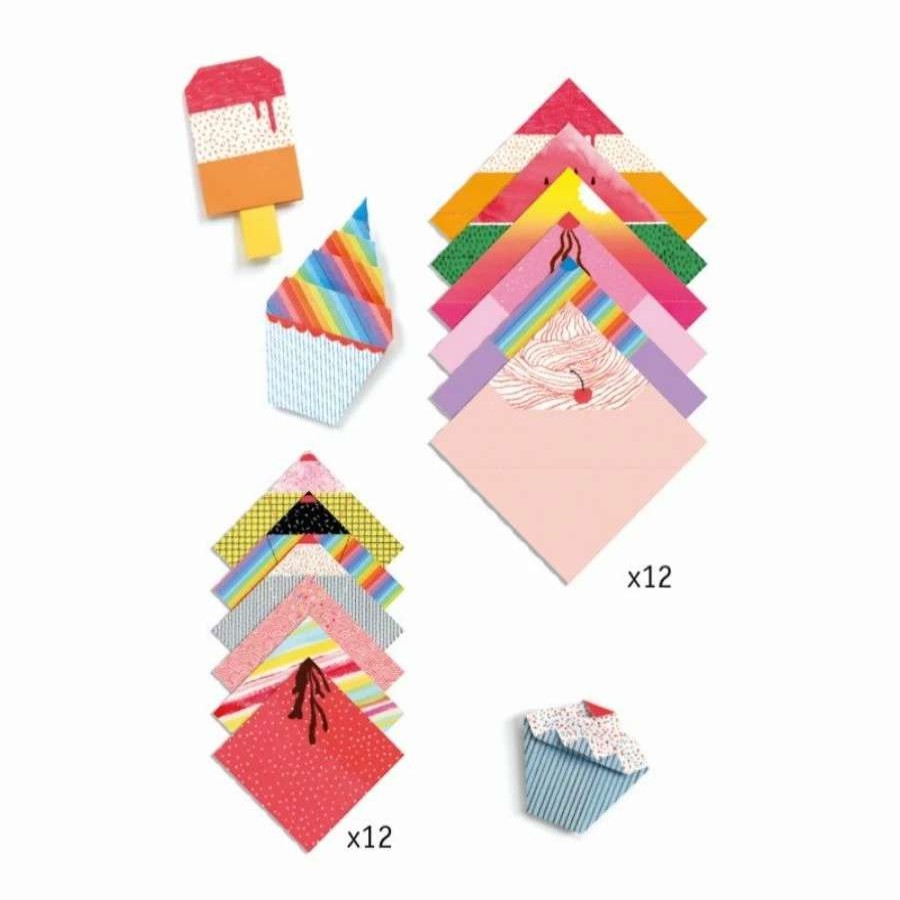 Health Intelligence For Kids Active Toys Kidzinc * | Coupon Djeco Sweet Treats Origami Craft Kit