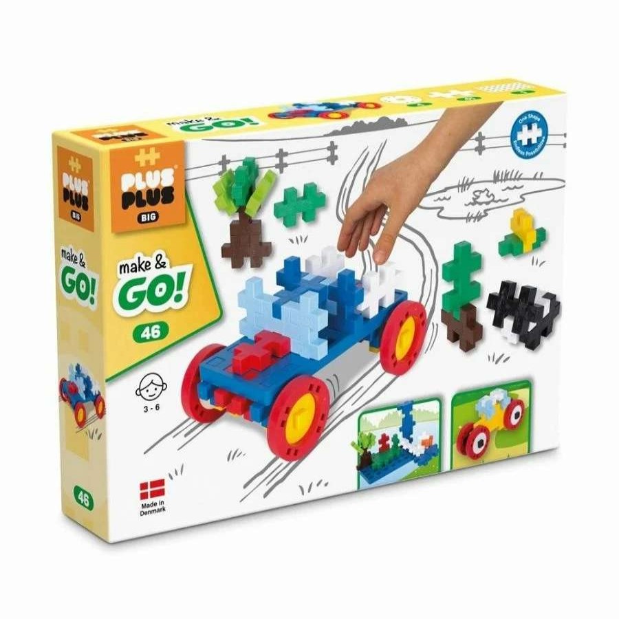 Health Intelligence For Kids Active Toys Kidzinc * | Brand New Plus-Plus: Big Make And Go 46 Pieces Construction Toy