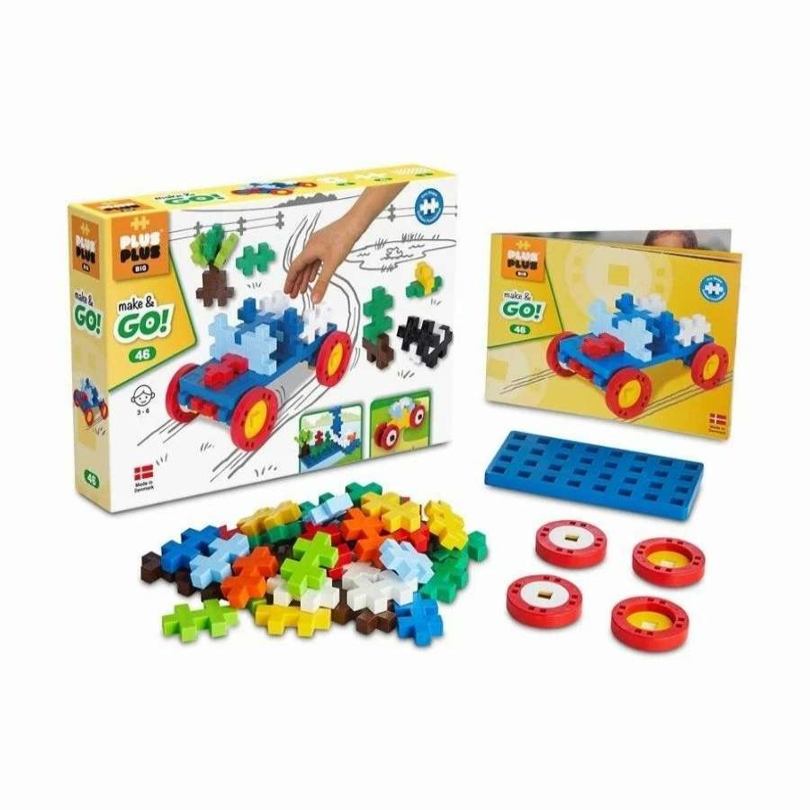 Health Intelligence For Kids Active Toys Kidzinc * | Brand New Plus-Plus: Big Make And Go 46 Pieces Construction Toy