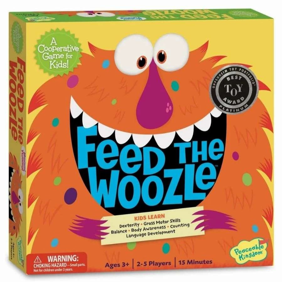 Health Intelligence For Kids Active Toys Kidzinc * | Cheap Peaceable Kingdom Feed The Woozle Preschool Game