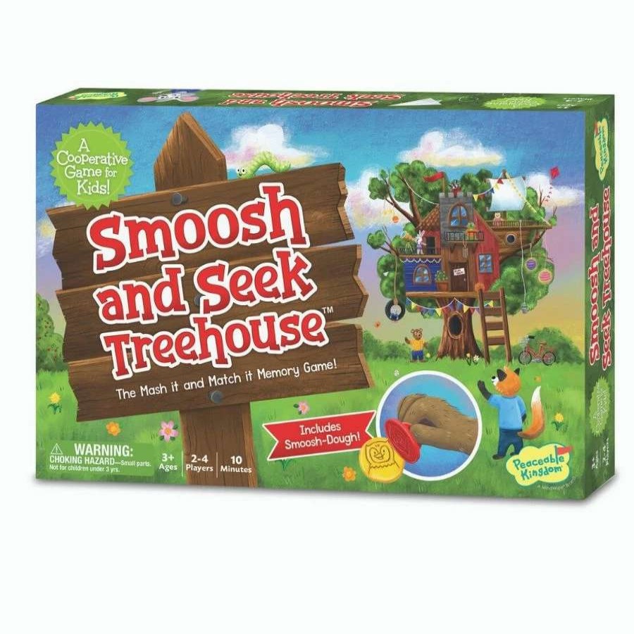 Health Intelligence For Kids Active Toys Kidzinc * | Budget Peaceable Kingdom Smoosh And Seek Treehouse Game