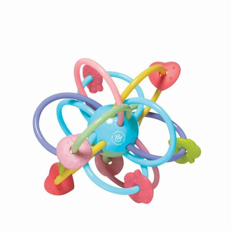 Health Intelligence For Kids Active Toys Kidzinc * | Buy Manhattan Toy Company Manhattan Ball Silicone Teether