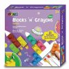 Health Intelligence For Kids Active Toys Kidzinc * | Outlet Avenir Blocks N Crayons Space Art Set