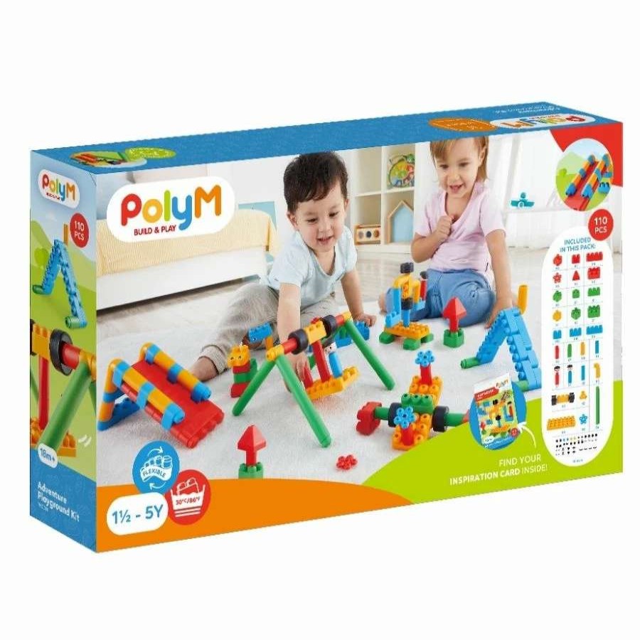 Health Intelligence For Kids Active Toys Kidzinc * | Budget Poly M Polym Adventure Playground Building Blocks