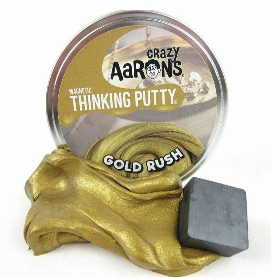 Health Intelligence For Kids Active Toys Kidzinc * | Discount Crazy Aarons Thinking Putty Crazy Aaron'S Thinking Putty Magnetics: Gold Rush