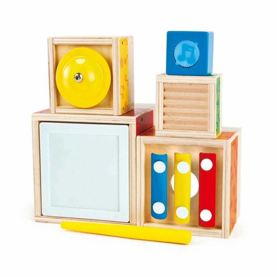 Health Intelligence For Kids Active Toys Kidzinc * | Discount Hape Multi Stacking Music Set 6 Pieces