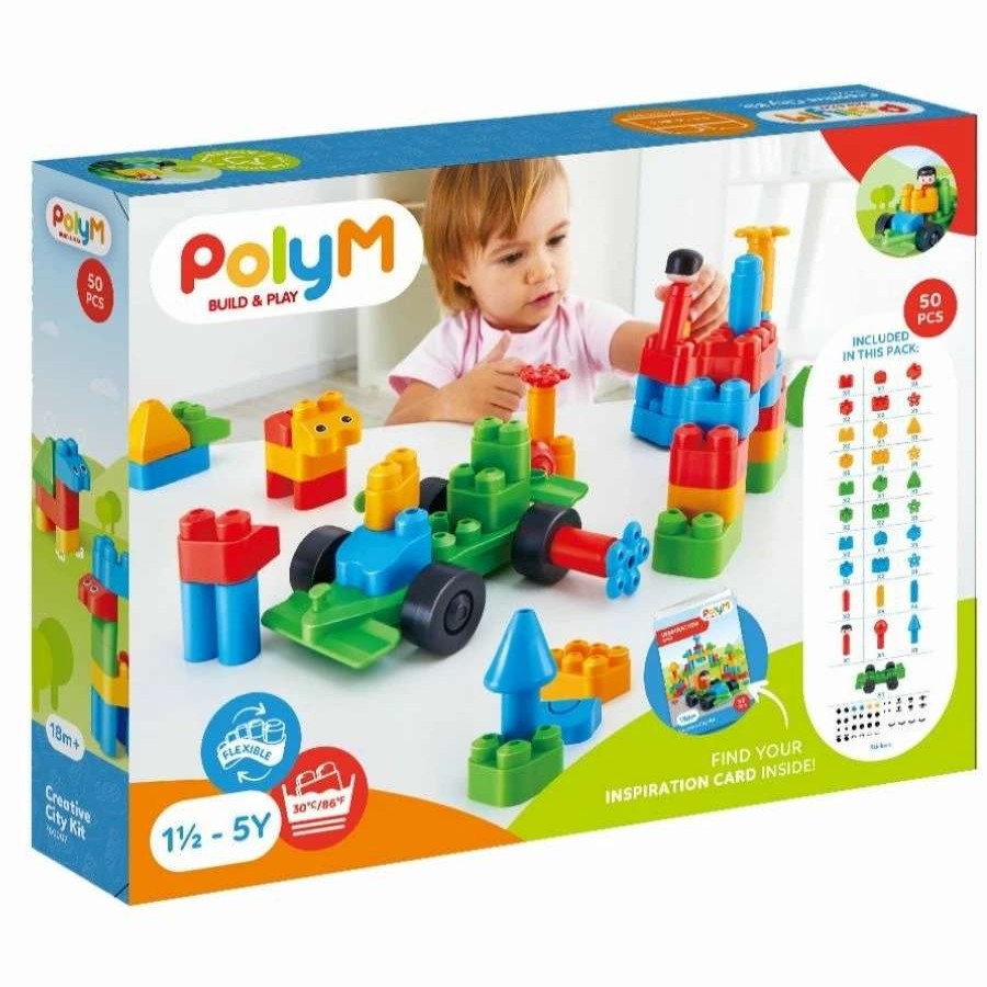 Health Intelligence For Kids Active Toys Kidzinc * | Deals Polym Creative City Building Blocks