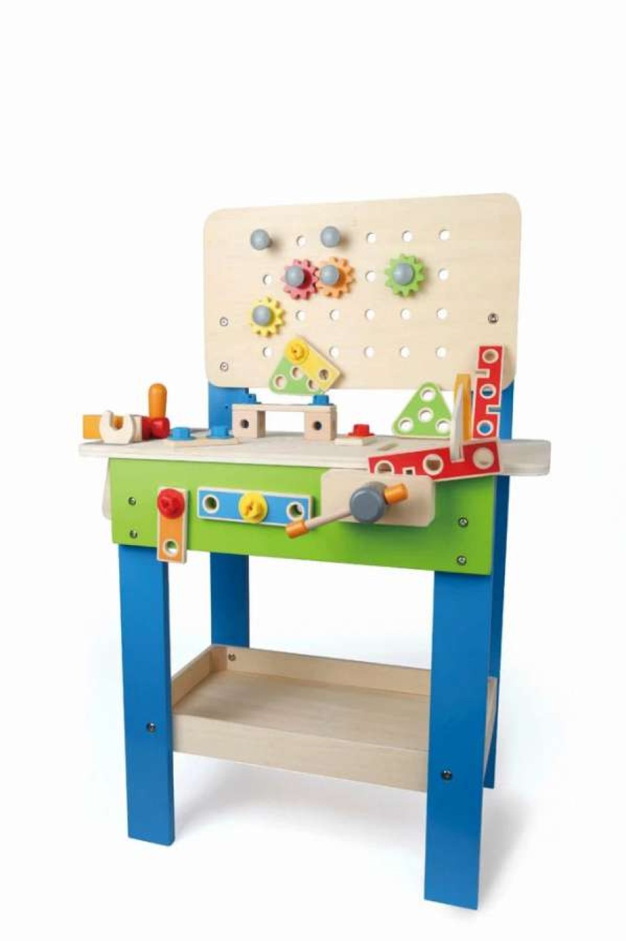 Health Intelligence For Kids Active Toys Kidzinc * | Cheap Hape My Giant Work Bench (27 Pieces)