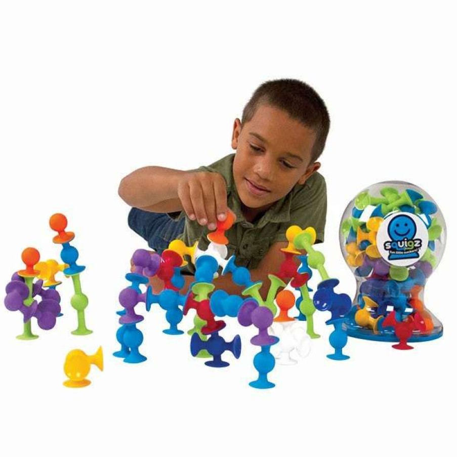 Health Intelligence For Kids Active Toys Kidzinc * | New Fat Brain Toy Co Fat Brain Toys Co Deluxe Squigz 50 Pieces