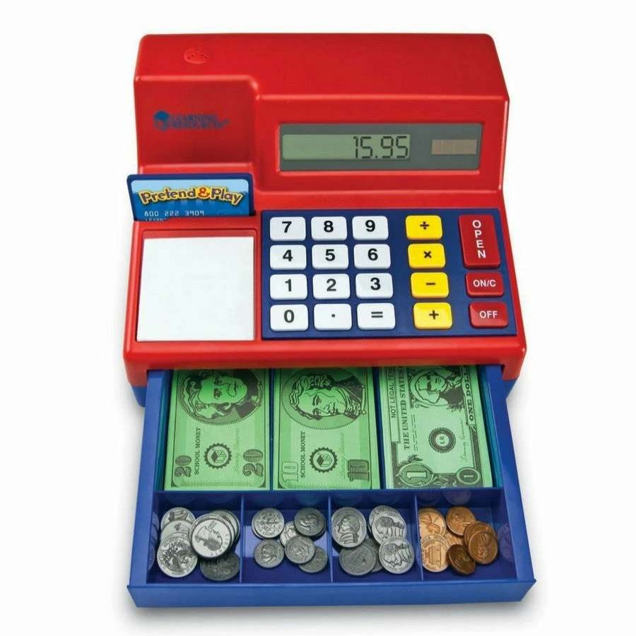 Financial Intelligence * | Wholesale Learning Resources Pretend & Play Calculator Cash Register