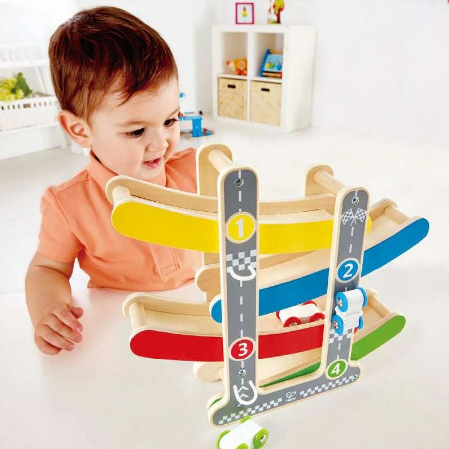 Health Intelligence For Kids Active Toys Kidzinc * | Best Deal Hape Fast Flip Wooden Racetrack