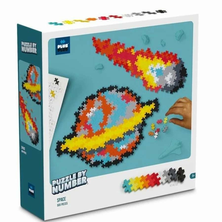 Health Intelligence For Kids Active Toys Kidzinc * | Top 10 Plus-Plus Blocks Puzzle By Number Space 500 Pieces