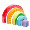 Health Intelligence For Kids Active Toys Kidzinc * | Brand New Le Toy Van Petilou Rainbow Tunnel Wooden Toy