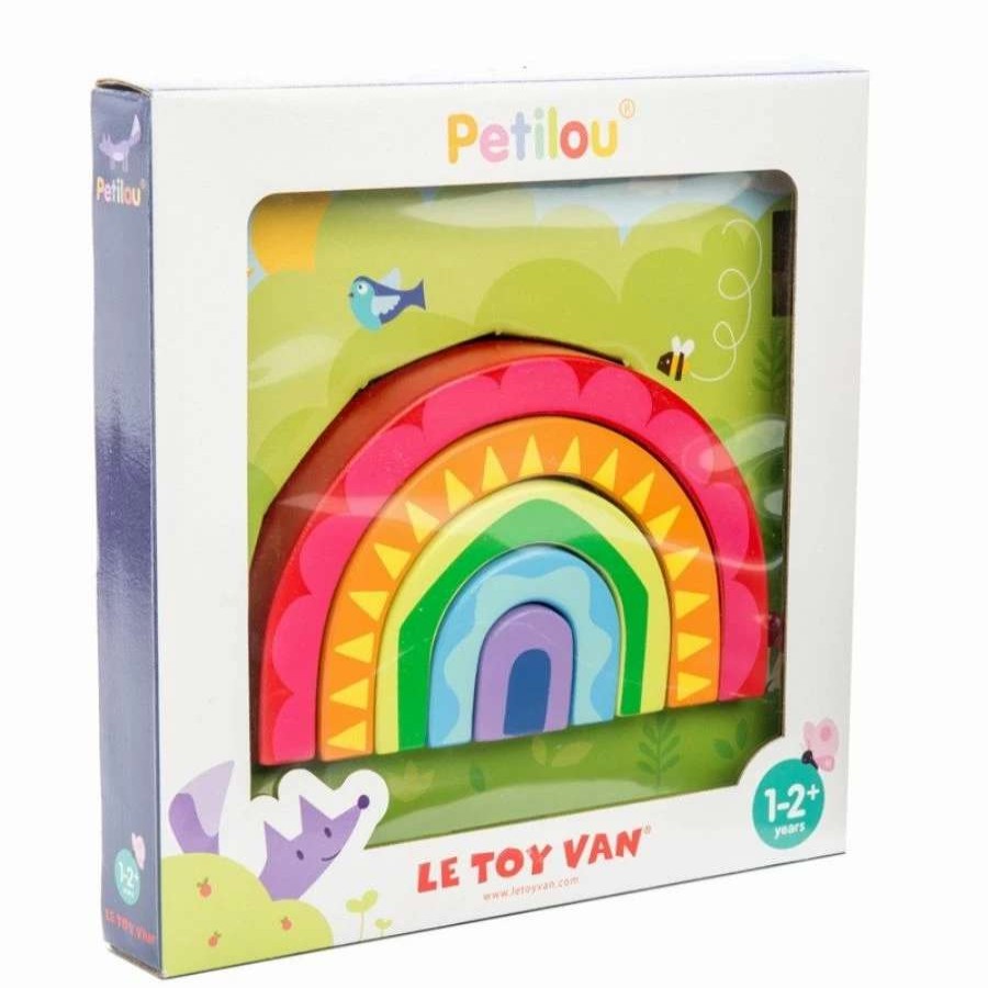 Health Intelligence For Kids Active Toys Kidzinc * | Brand New Le Toy Van Petilou Rainbow Tunnel Wooden Toy