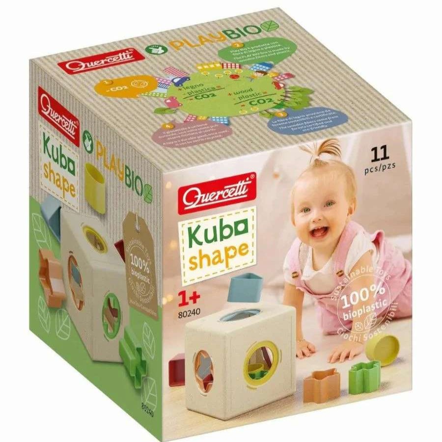 Health Intelligence For Kids Active Toys Kidzinc * | New Quercetti Playbio: Kubo Shape Bioplastic