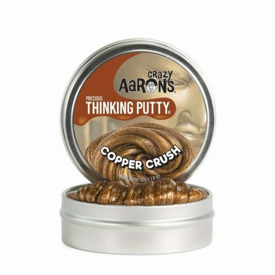 Health Intelligence For Kids Active Toys Kidzinc * | Best Pirce Crazy Aarons Thinking Putty Crazy Aaron'S Thinking Putty Precious Metals: Cooper Crush