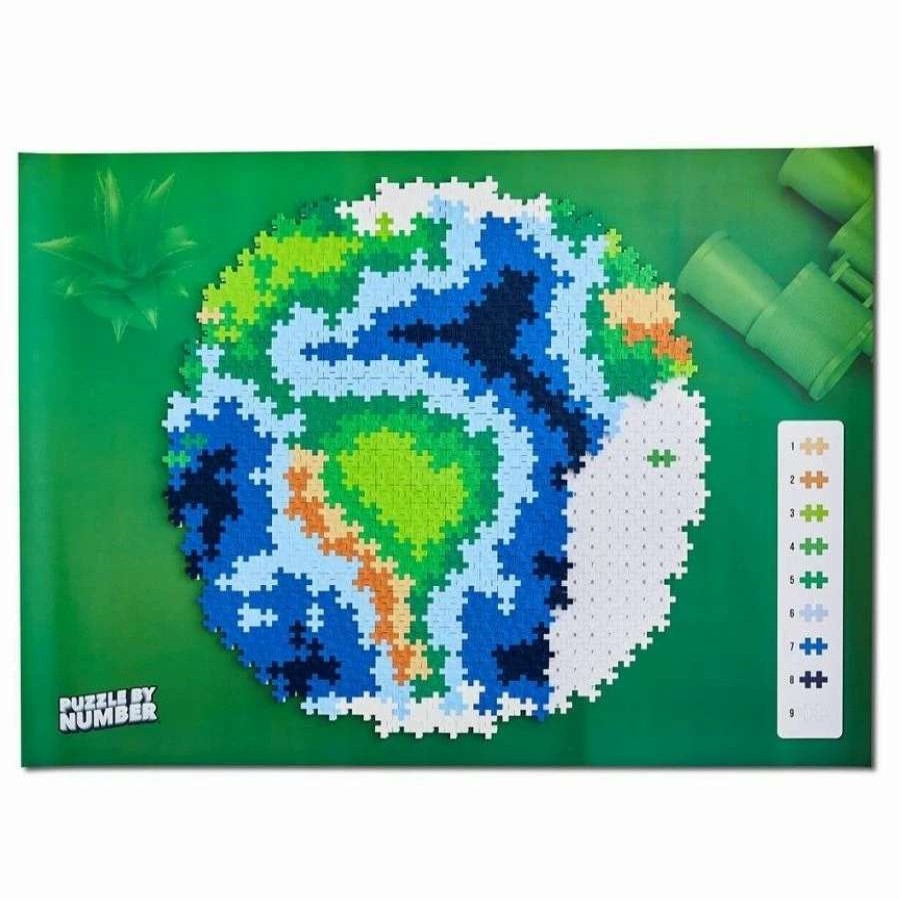 Health Intelligence For Kids Active Toys Kidzinc * | Cheapest Plus-Plus Blocks Puzzle By Number Earth 800 Pieces