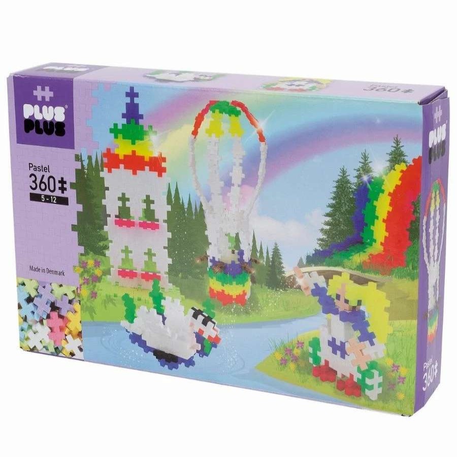 Health Intelligence For Kids Active Toys Kidzinc * | New Plus-Plus: Pastel Rainbow Hot Air Balloon 360 Pieces