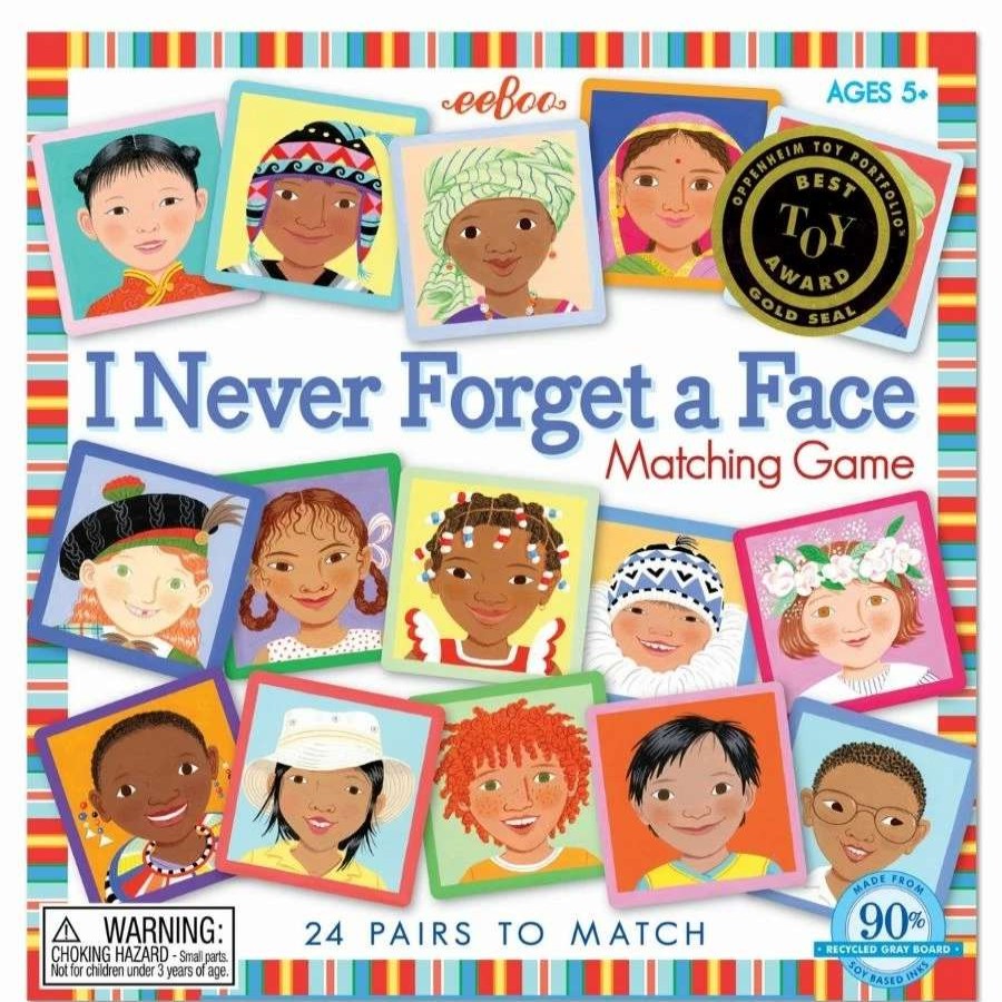 Social Emotional Learning Toys * | Best Reviews Of Eeboo Never Forget A Face Matching Board Game