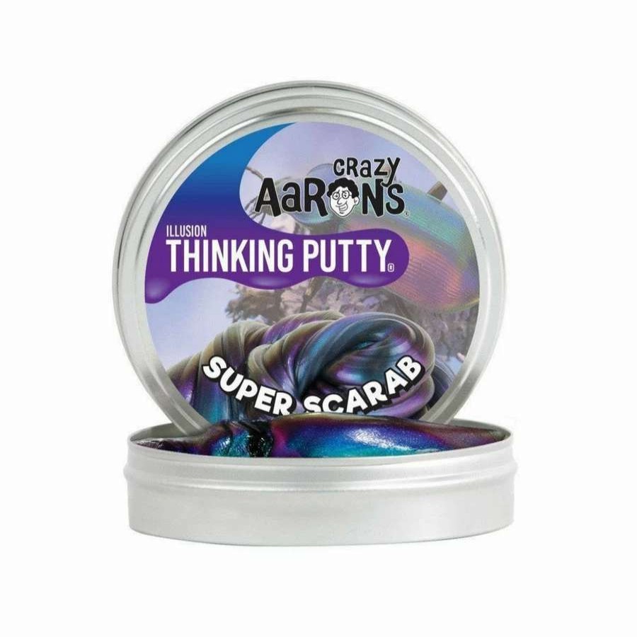 Health Intelligence For Kids Active Toys Kidzinc * | Discount Crazy Aarons Thinking Putty Crazy Aaron'S Thinking Putty Super Illusions Super Scarab