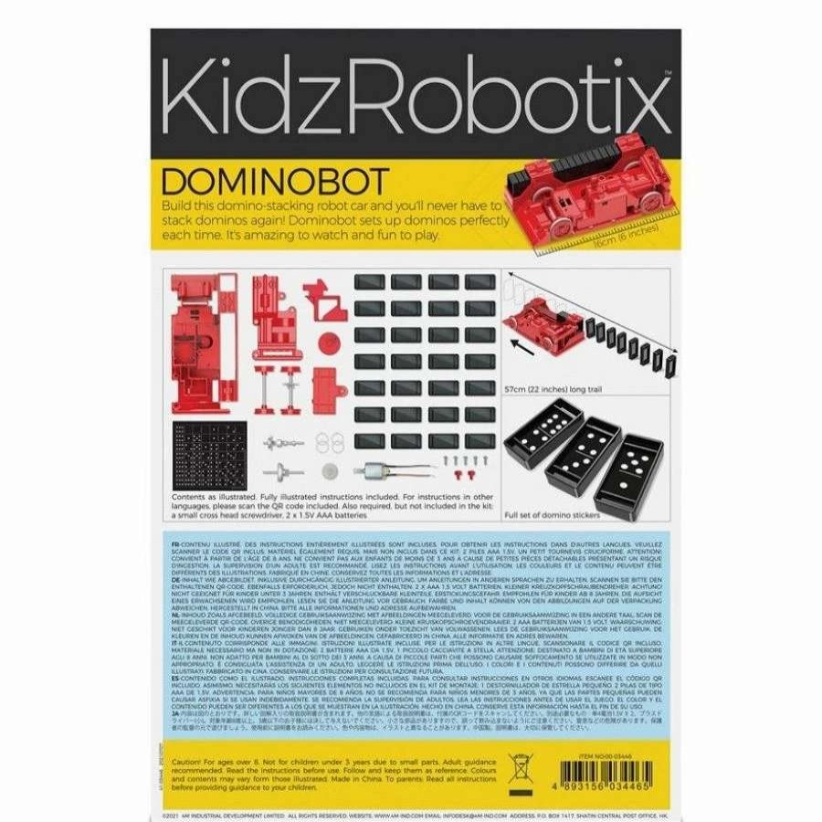 Health Intelligence For Kids Active Toys Kidzinc * | Discount 4M Toys Kidzrobotix Dominobot Robot