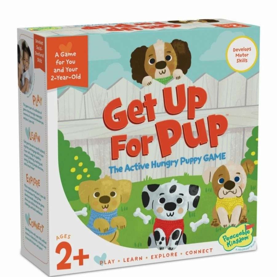 Health Intelligence For Kids Active Toys Kidzinc * | Best Sale Peaceable Kingdom Get Up For Pup Game For Toddlers