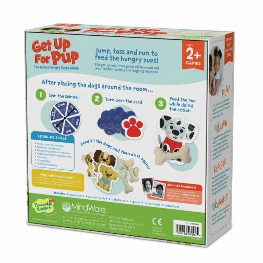 Health Intelligence For Kids Active Toys Kidzinc * | Best Sale Peaceable Kingdom Get Up For Pup Game For Toddlers