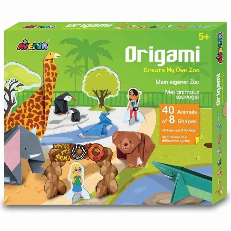 Health Intelligence For Kids Active Toys Kidzinc * | Cheap Avenir Origami Create My Own Zoo Craft Kit