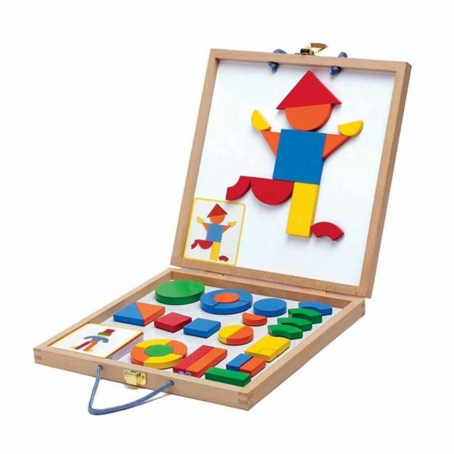 Health Intelligence For Kids Active Toys Kidzinc * | New Djeco Geoform Wooden Magnetic Set