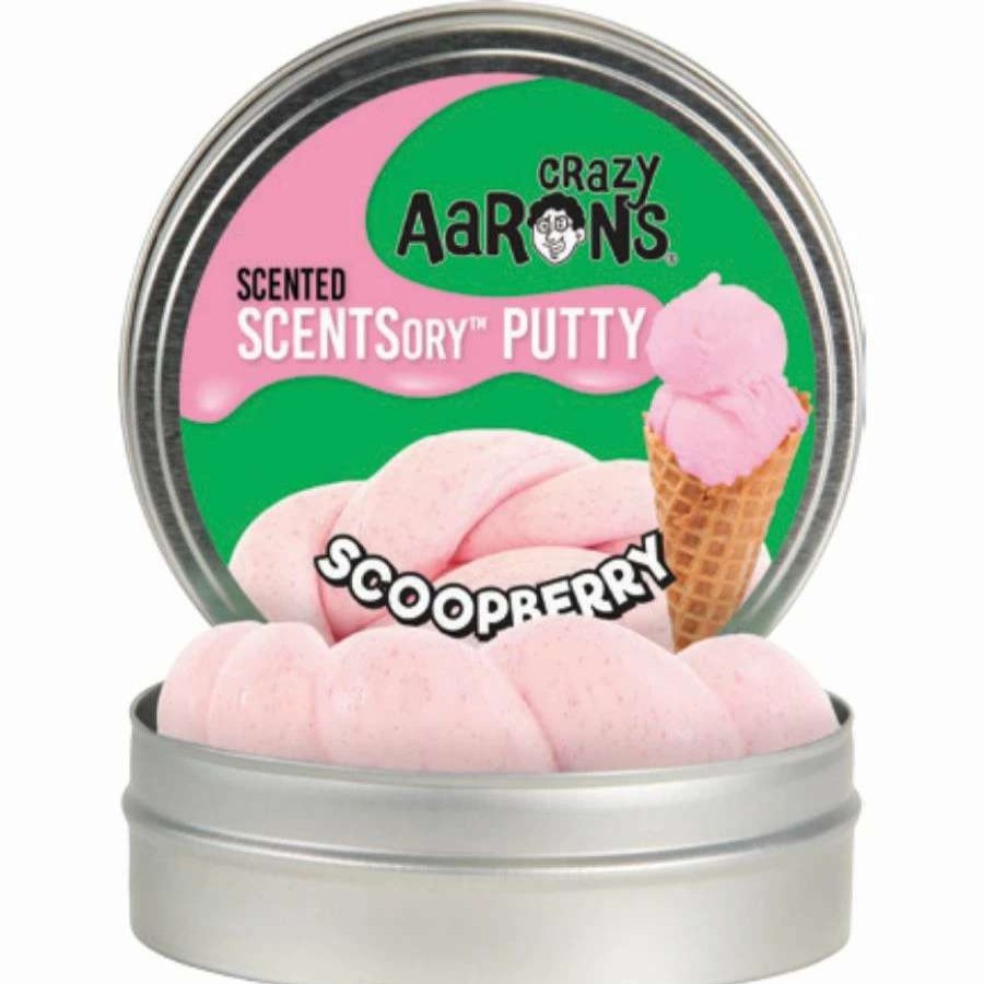 Health Intelligence For Kids Active Toys Kidzinc * | Promo Crazy Aarons Thinking Putty Crazy Aaron'S Thinking Putty: Scented Scentsory Putty: Scoopberry