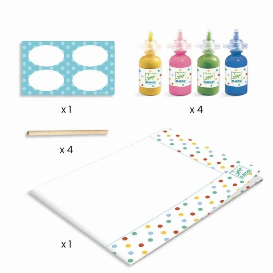 Health Intelligence For Kids Active Toys Kidzinc * | Cheapest Djeco Pointillism Painting With Sticks